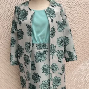 Tailleur robe manteau en brocard T46 en outlet