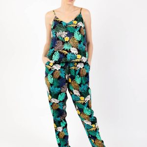 Combi-pantalon Loucia Palme Vert