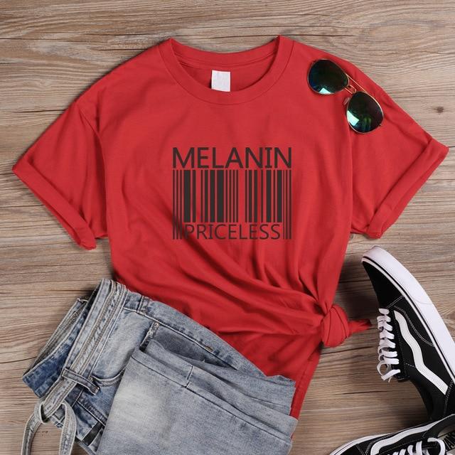T-Shirt Africain Femme Melanin Priceless – Image 4