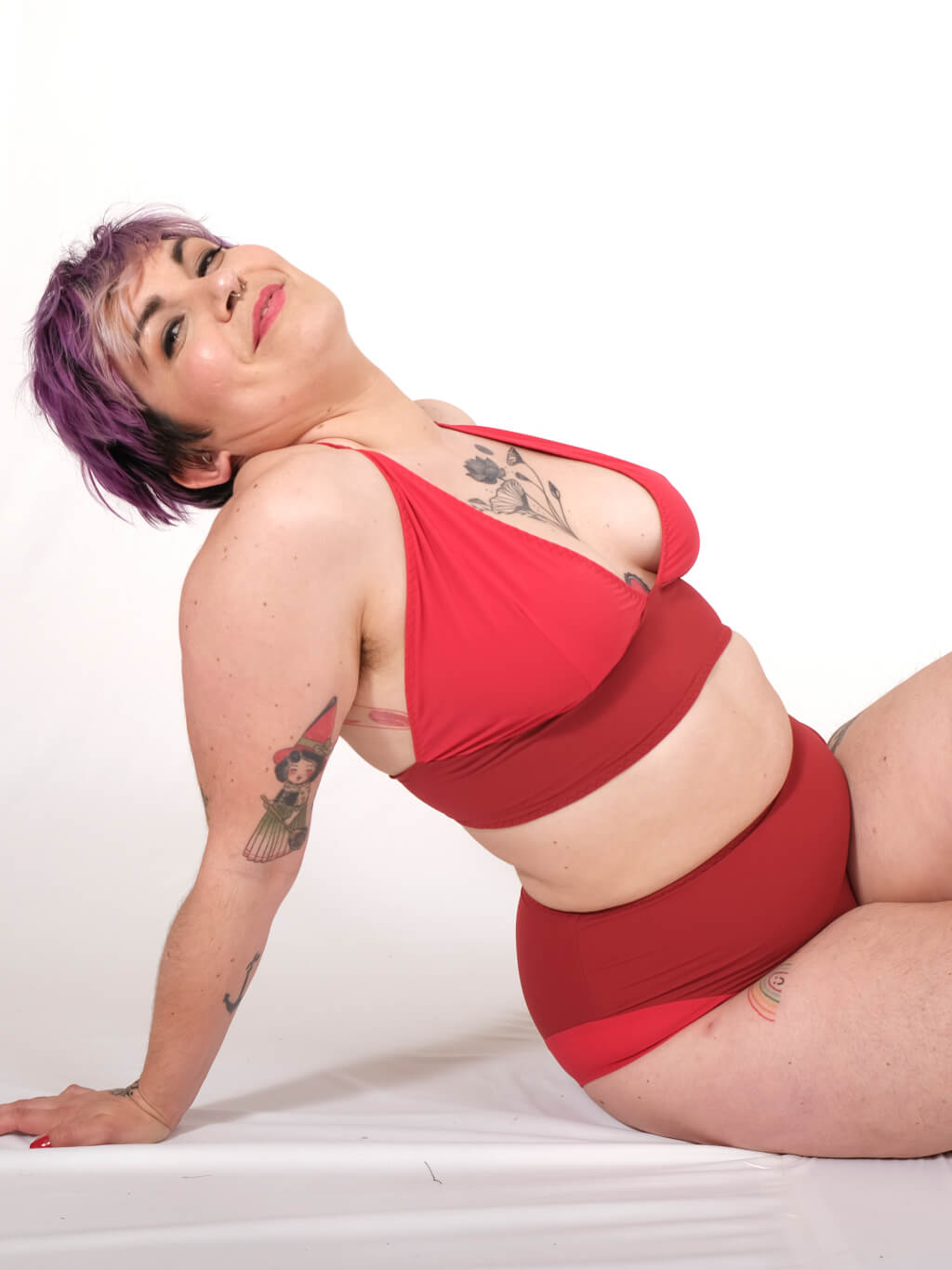 SEDNA : Haut de maillot de bain – Noir & bleu – Made in France – Image 9