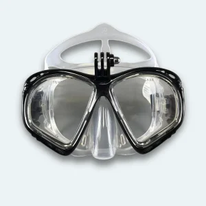 Masque de plongée Adulte Antibuée et verre trempé Avec support pour caméra