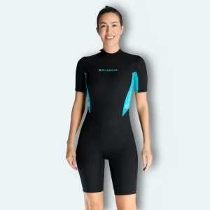 Combinaison plongée shorty Femme en néoprène 3mm