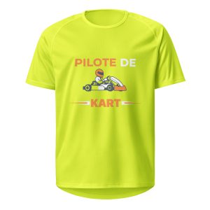 Maillot de sport unisexe Pilote de Kart – respirant et ultra-léger
